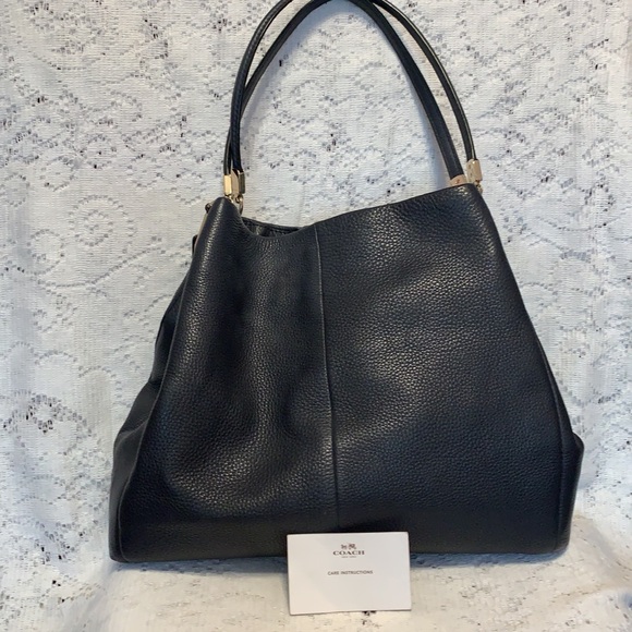 COACH Navy Leather Purse - Picture 2 of 7